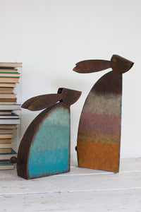 Small Rustic Metal Rabbit