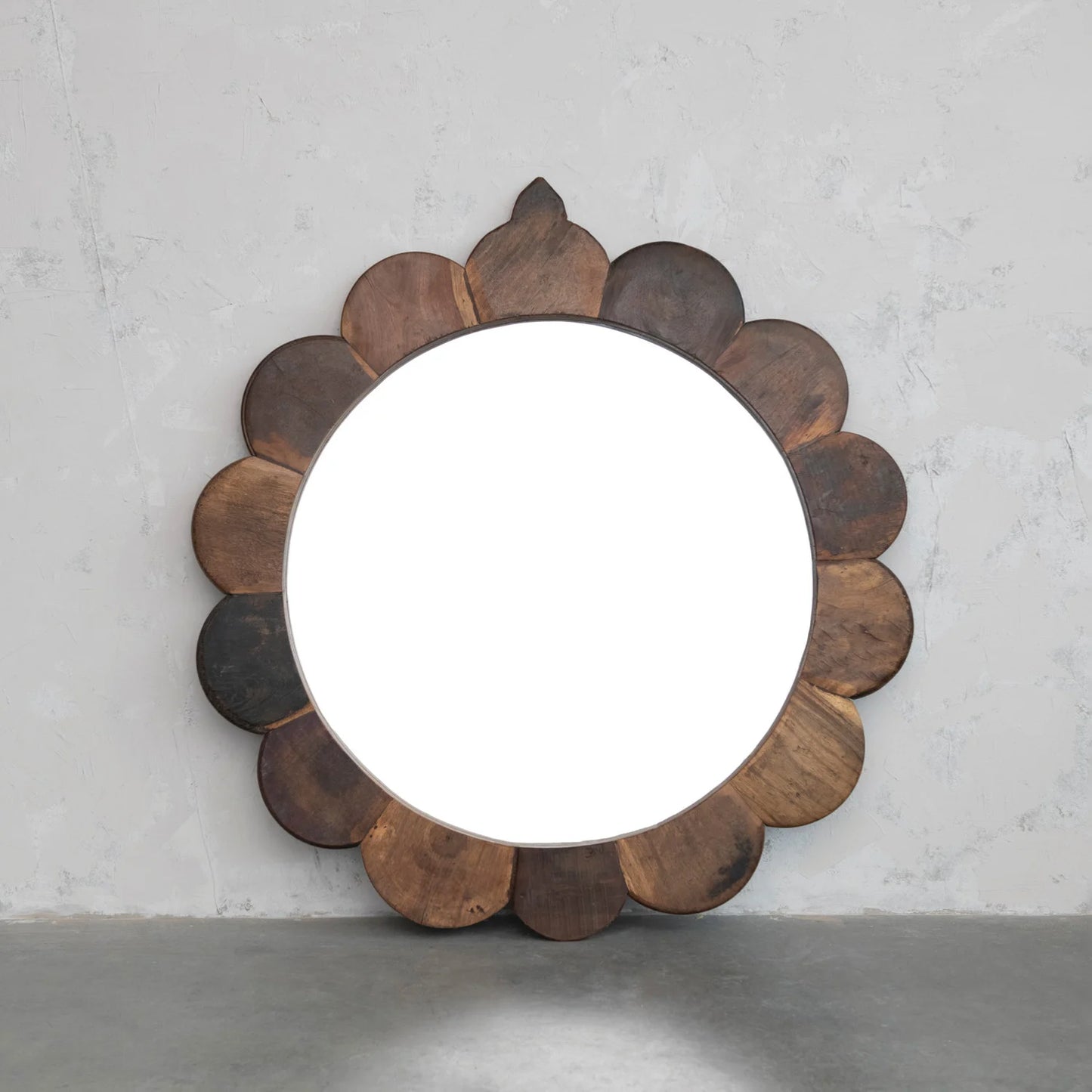Vintage Reproduction Scalloped Mirror
