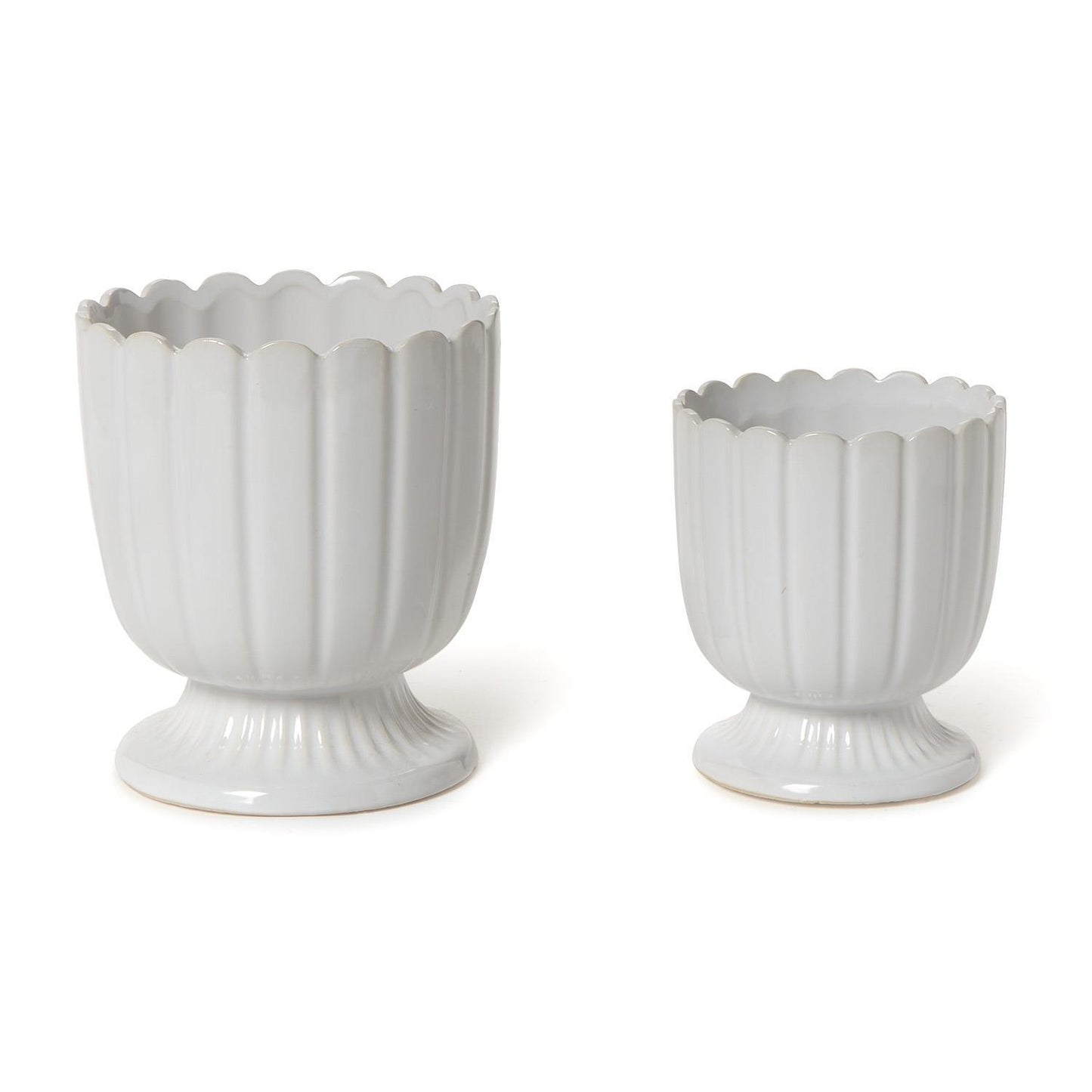 Scalloped Small Storage Planter