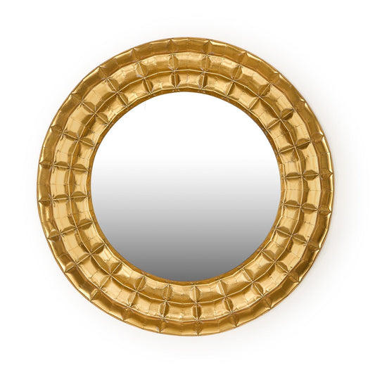 Hammered Round Mirror