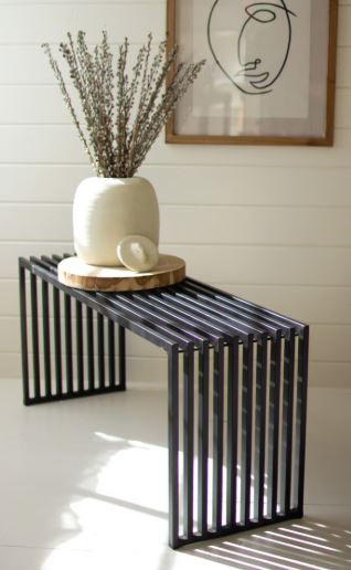 Modern Metal Bench