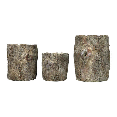 Faux Bois Log Planter Medium