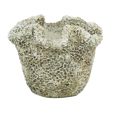 Cast Concrete Coral Planter Tall