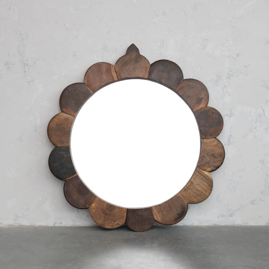 Vintage Reproduction Scalloped Mirror