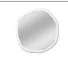 Foundry Mirror in white