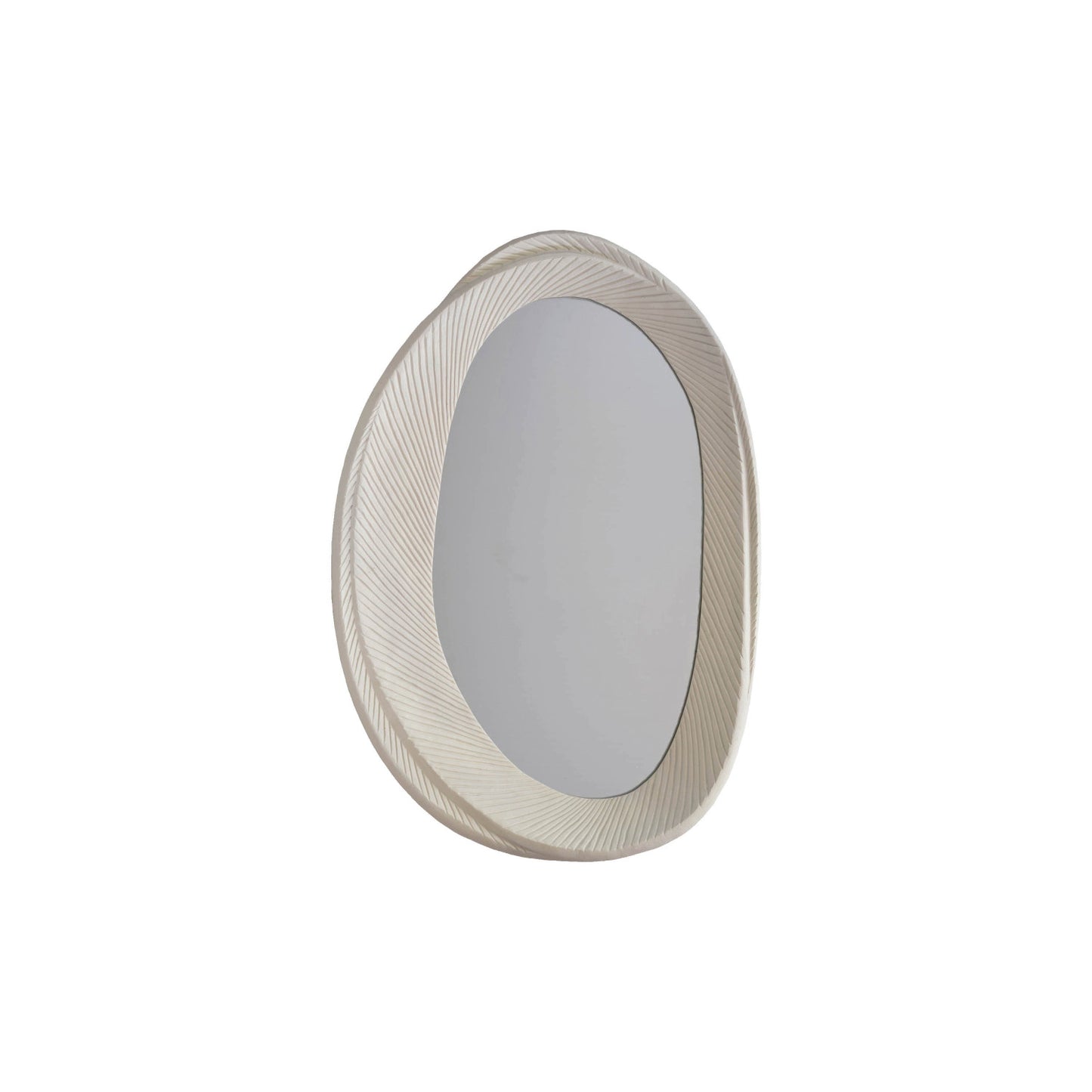 Framed Wall Mirror with Texture