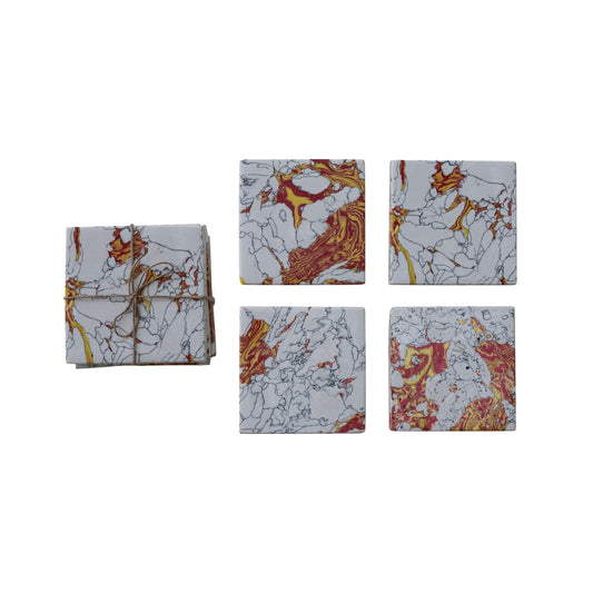 Recycled Stone & Resin Coasters