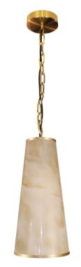 Incandescent Pendant, with Marble Alabaster