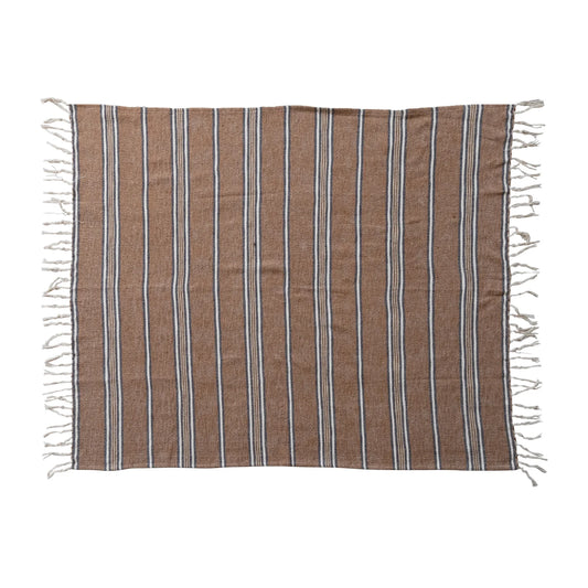 Throw with stripes