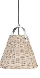 Doah Wicker Shade Pendant